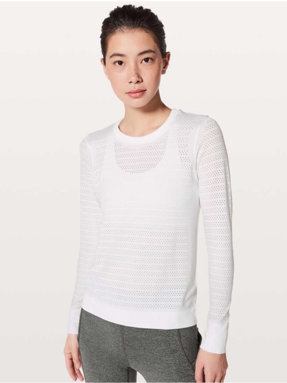 Lululemon Breeze By Long Sleeve – White – Size 6